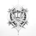 Catholic  tattoo design idea