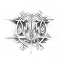 Catholic  tattoo design idea