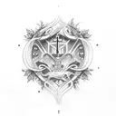 Catholic  tattoo design idea