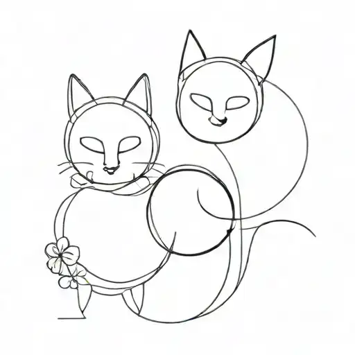 matching tattos black and white tattoo design idea