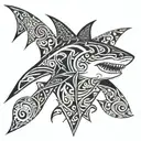 Shark tattoo design idea