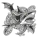 Shark tattoo design idea