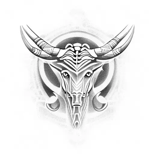 taurus scorpio tattoo design idea