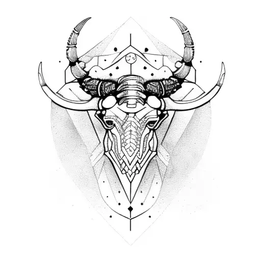 taurus scorpio tattoo design idea