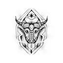 taurus scorpio tattoo design idea