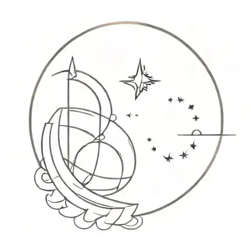 celestial tattoo design idea