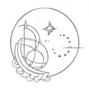 celestial tattoo design idea