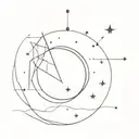 celestial tattoo design idea