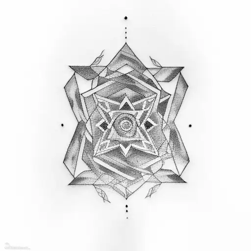 A minimalist black ink tattoo design creatively combining the names 'Talia', 'Amit', 'Nadav', and 'Itay'. The design nee tattoo design idea