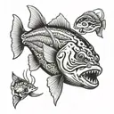 fishing cod Bering sea  tattoo design idea