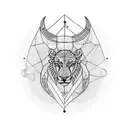 Libra and Leo tattoo design idea