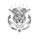 Libra and Leo tattoo design idea