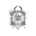 Libra and Leo tattoo design idea