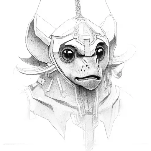 link 16 bits tattoo design idea