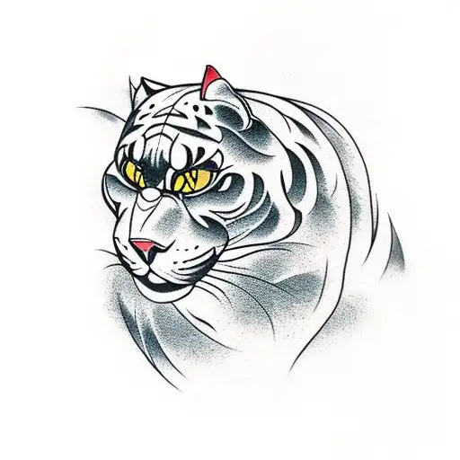 Panther tattoo design idea
