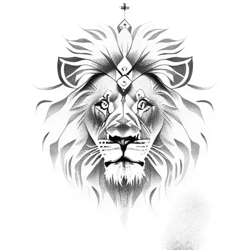 Lion jesus tattoo design idea