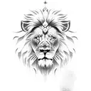 Lion jesus tattoo design idea