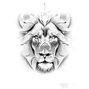 Lion jesus tattoo design idea