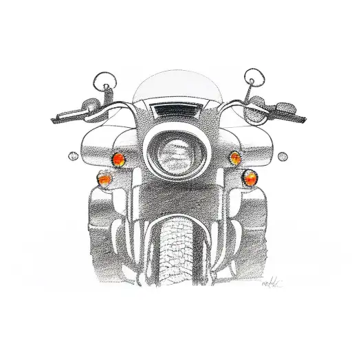 Motorbike, Car and Lorry tattoo design idea