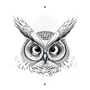 owl, sparrow, tree tattoo design idea
