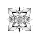 LSD beach dark tattoo design idea