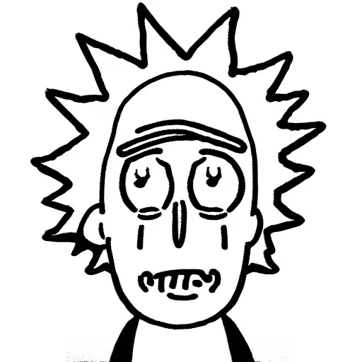 rick and morty as suicideboys tattoo design idea