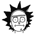 rick and morty as suicideboys tattoo design idea