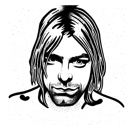kurt cobain tattoo design idea