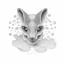 head in the clouds tattoo design idea