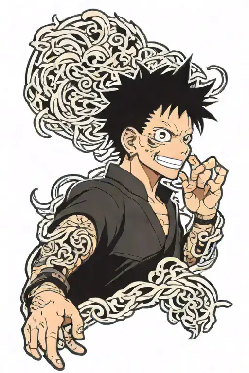 Jujutsu Kaisen Fushiguro Toji tattoo design idea