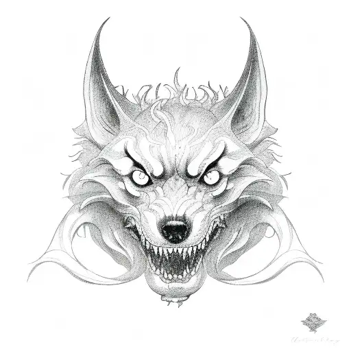 cerberus tattoo design idea