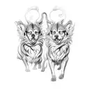 cerberus tattoo design idea