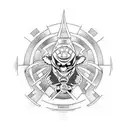 Brazilian jiu jitsu and kyokushin karate mix tattoo design idea