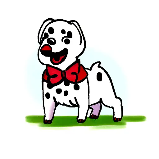 Dalmatian dog  tattoo design idea