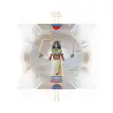 hieroglyph background soft+Thoth buste+Realistic+shading 3d tattoo design idea