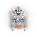 hieroglyph background soft+Thoth buste+Realistic+shading 3d tattoo design idea