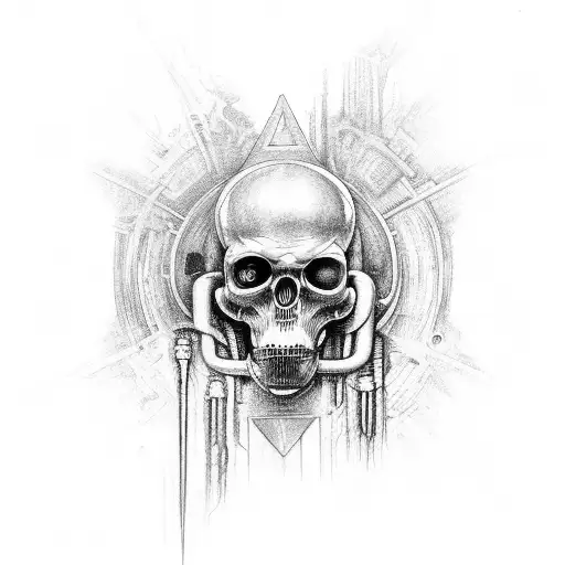 H.R. Giger Future Kill tattoo design idea