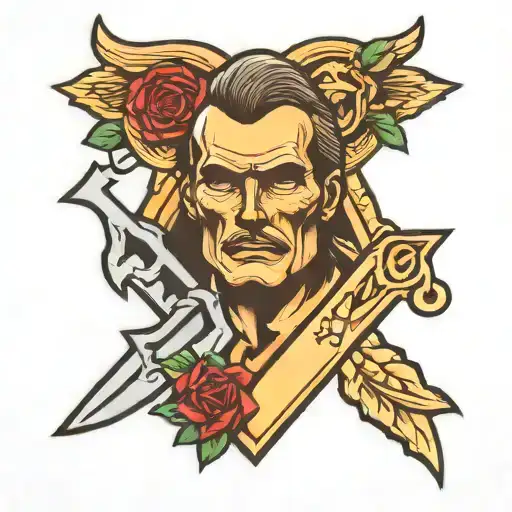 fatherhood symbol made tattoo design idea