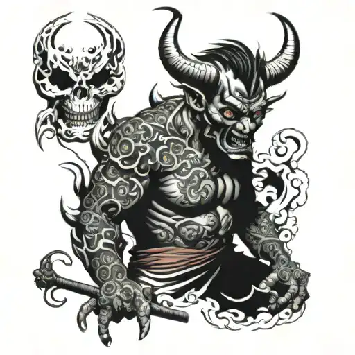devil tattoo design idea