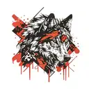 wolf tattoo design idea