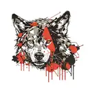 wolf tattoo design idea