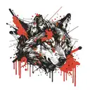 wolf tattoo design idea