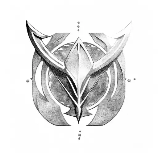 aquaman trident tattoo design idea