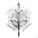 aquaman trident tattoo design idea