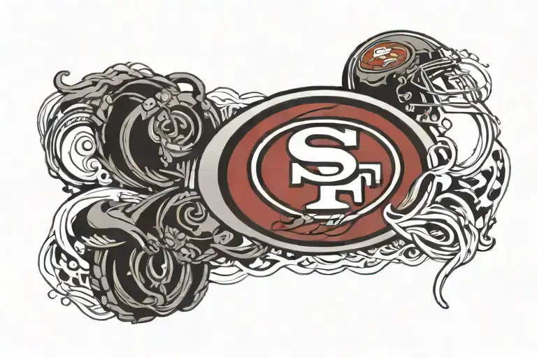 49ers logo tattoo design idea