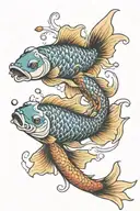 japenese koi fish tattoo design idea