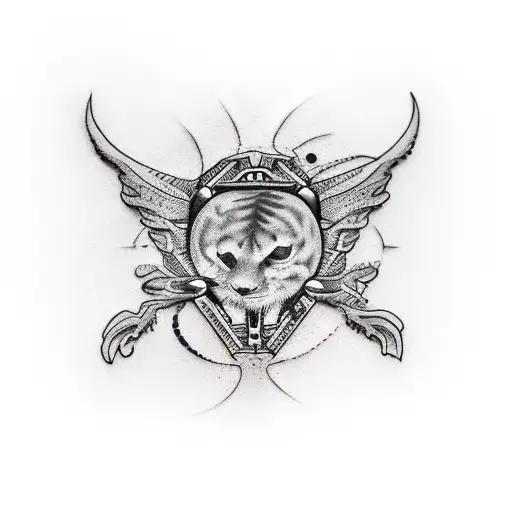 a open wound tattoo design idea