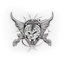 a open wound tattoo design idea