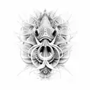  angel fish tattoo design idea