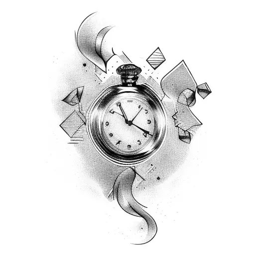 Time heals all tattoo design idea